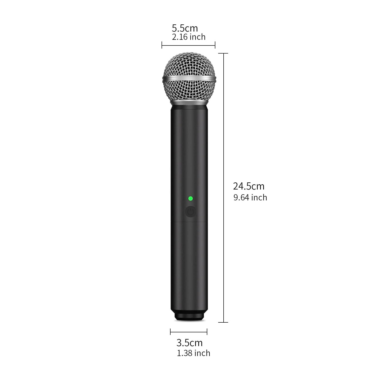 Bezprzewodowy Mikrofon Do Nagrywania Uniwersalny Karaoke Z Akumulatorem Głośnika Uniwersalna Kompatybilność(GO1-2-White)