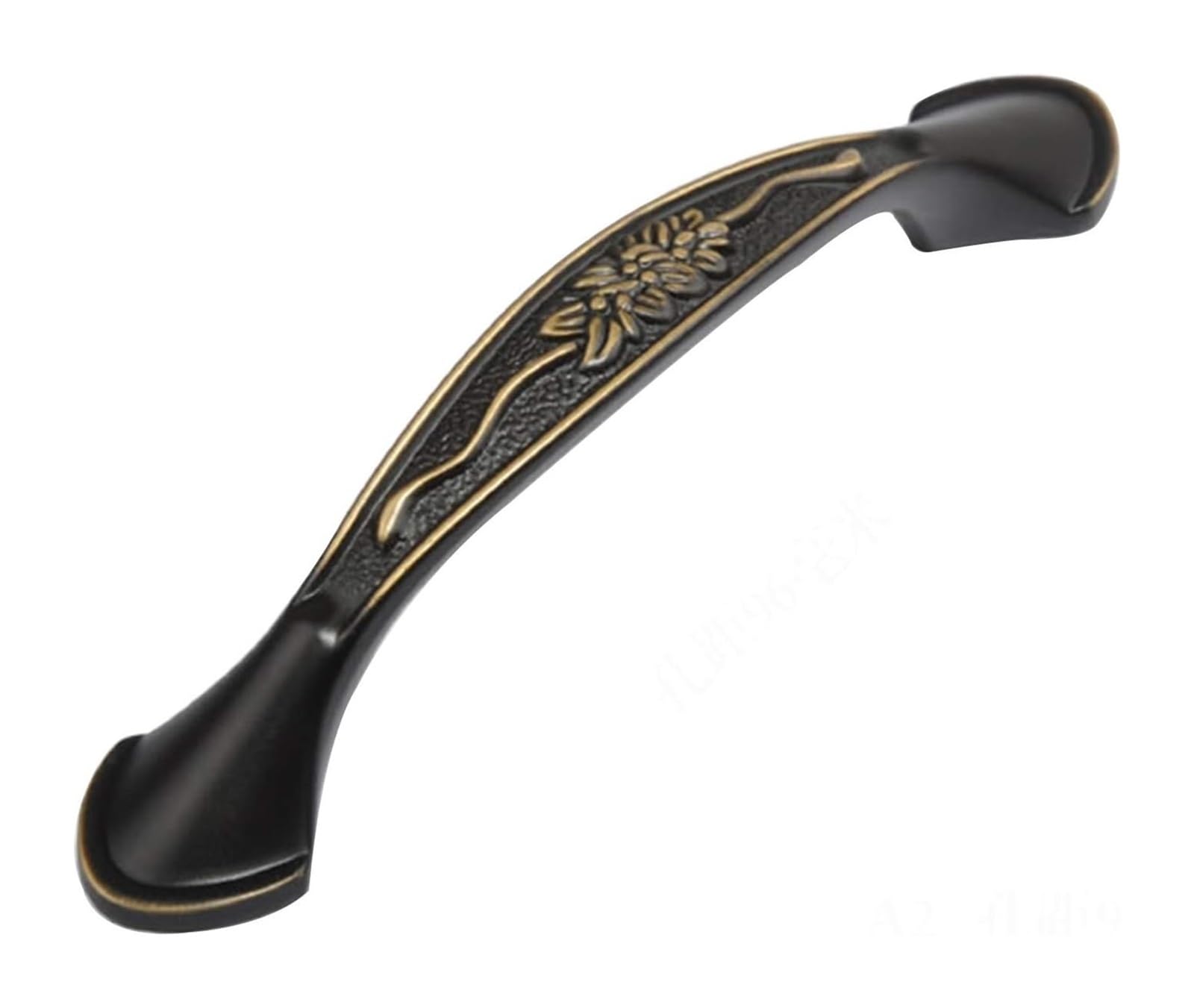 Voplivat Copper Kitchen Cupboard Handles, Solid Brass Bow Cabinet Handles - Black/, Multiple Sizes(,Hole Distance:96mm)