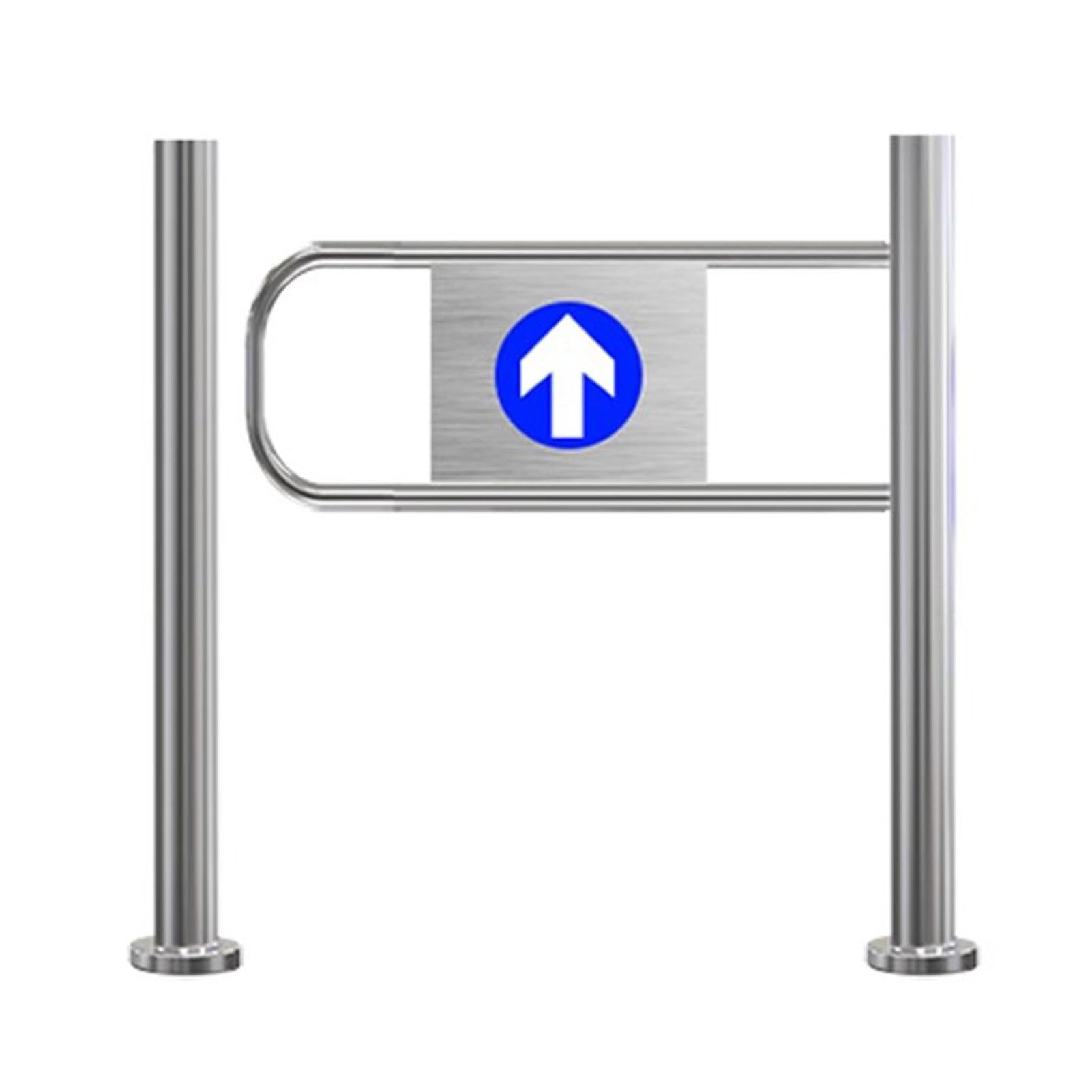 Cancello a battente unidirezionale a chiusura automatica per ingresso e uscita, design a molla per un facile passaggio in biblioteche, negozi e centri commerciali