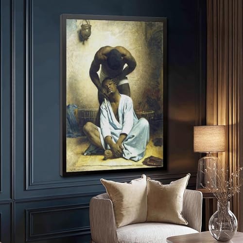 Impression sur toile Leon Bonnat tableau décoratif petit format pour bureau - 3