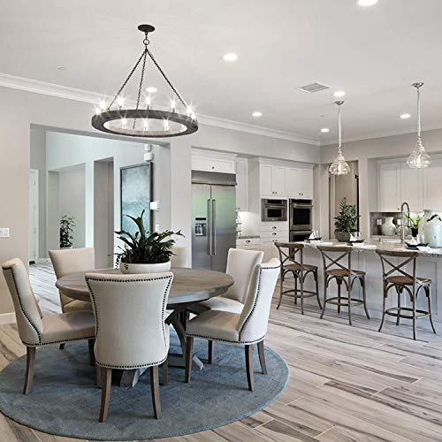 Leools T10 Led Bulb,Dimmable Led Tubular Bulbs 6W,Equivalent 60Watt,Daylight 4000K, 600Lm, Clear Glass,E26 Base Vintage Led Edison Bulbs, For Cabinet Display Cabinet Etc,3 Pack. #TOP4