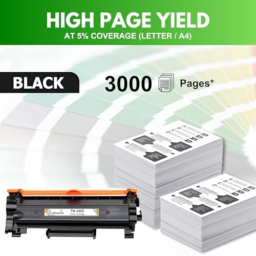 Image of TN 2465 Compatible Toner Cartridge for Brother Printer HL L2351DW, DCP L2531DW