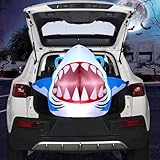 Joiedomi Halloween Inflatables Outdoor Decor, Trunk Or Treat Decoration, Halloween Blow Ups Decorations Shark with Built-in LEDs for Car Yard Decor