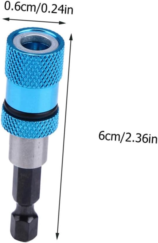 TEHAUX 6pcs Magnetic Drill Bit Holder for Screwdriver Extension Bar Bit Adapter