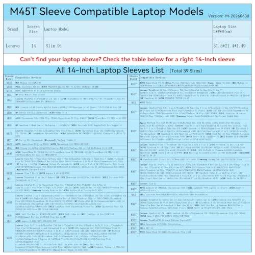 Image of Smatree M45TP Hard Protective 14 inch Laptop Sleeve Case for Lenovo | Compatible for Lenovo Slim 9i,Pink(X8037TP)