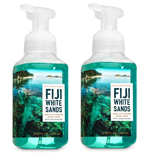 Set of 2 Bath and Body Works Fiji White Sand Gentle Foaming Hand Soap 8.75 Ounce each