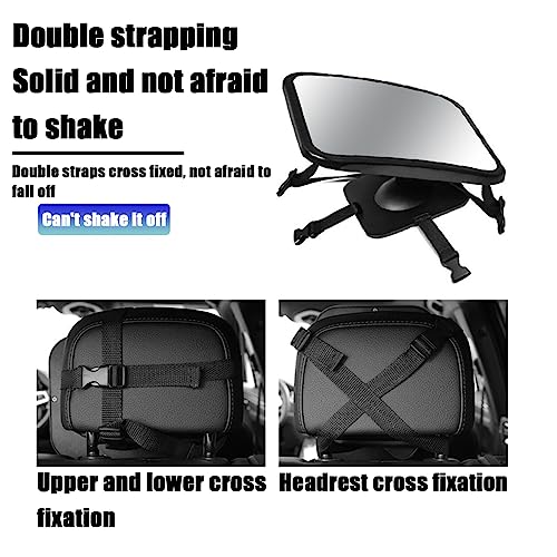 Image of AICEL Baby Car Mirror, Safety Rear Facing Car Seat Mirror for Infant with Extra Wide Clear View, Wide View Shatterproof Adjustable Automotive Mirror, Drive Safe and Monitor Your Child Easily