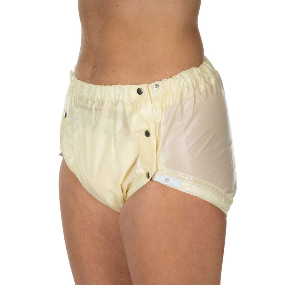 Suprima Inkontinenz-Slip PVC mit verstellbarem Beingummi in Softgelb XL