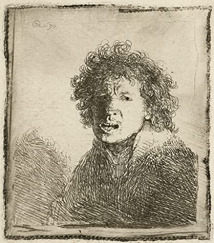 Tableau Rembrandt autoportrait bouche ouverte pour donner du caractère à vos murs