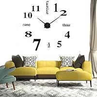 Algopix Similar Product 17 - CUGBO DIY Wall Clock Modern Large 3D