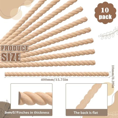 Bandes décoratives découpables en bois pour personnaliser une commode - 6