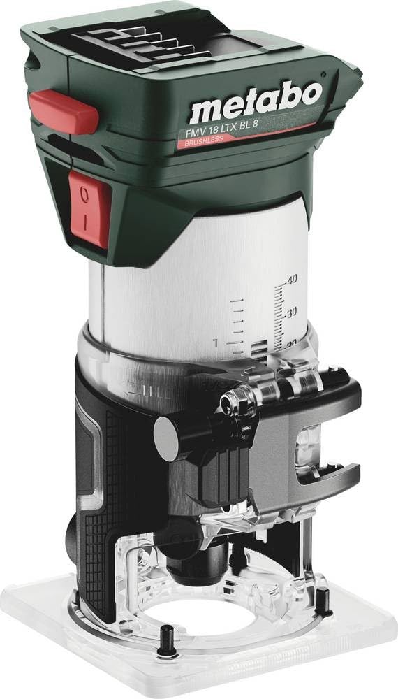 Metabo FMV 18 LTX BL 8, affleureuse sans fil, 18V, compacte