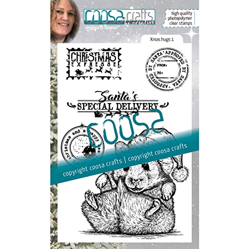 Tampon transparent "Xmas hugs 1" de COOSA Crafts