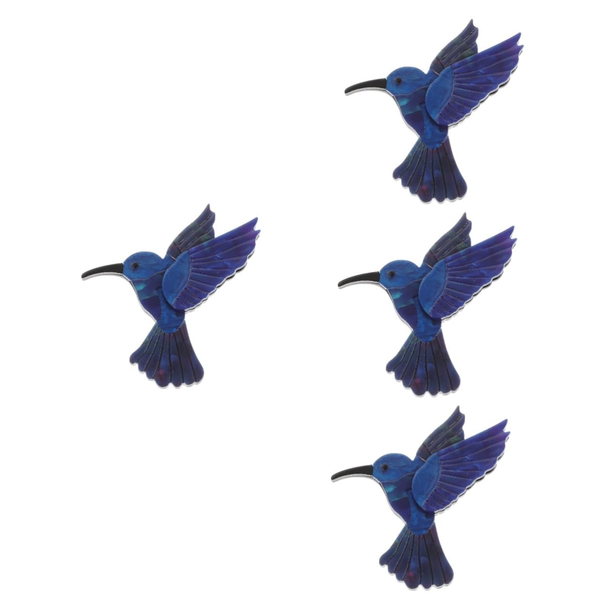 SHERCHPRY 4stücke Cute Hummingbird Brosche Kunterbunte Cartoon-anstecknadel Für Frauen Tier-lapel-pin Dekorativer Schmuck Für Kleidung Und Accessoires Einzigartiges Für Jeden Anlass