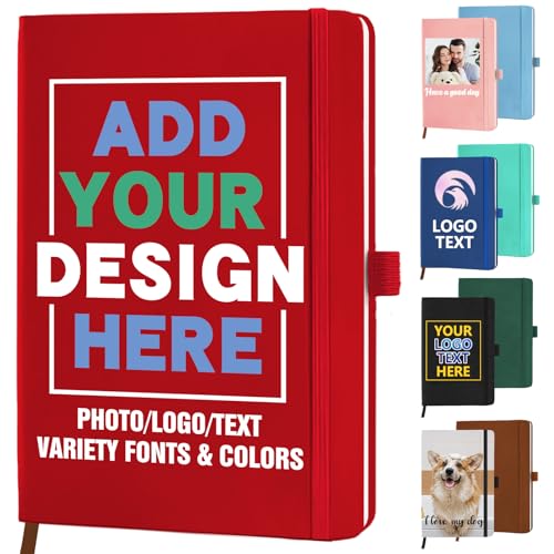 STREADVE Quaderno Personalizzato con Logo Foto Nome Taccuino Notebook Copertina
