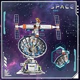 BDYDT Space Radio Telescope Building Blocks Sets, Ideal Gift for Space Lovers, Radio Telescope Building Blocks Set for Exploring Space (1053 Pieces) - Toys Gifts for Adult