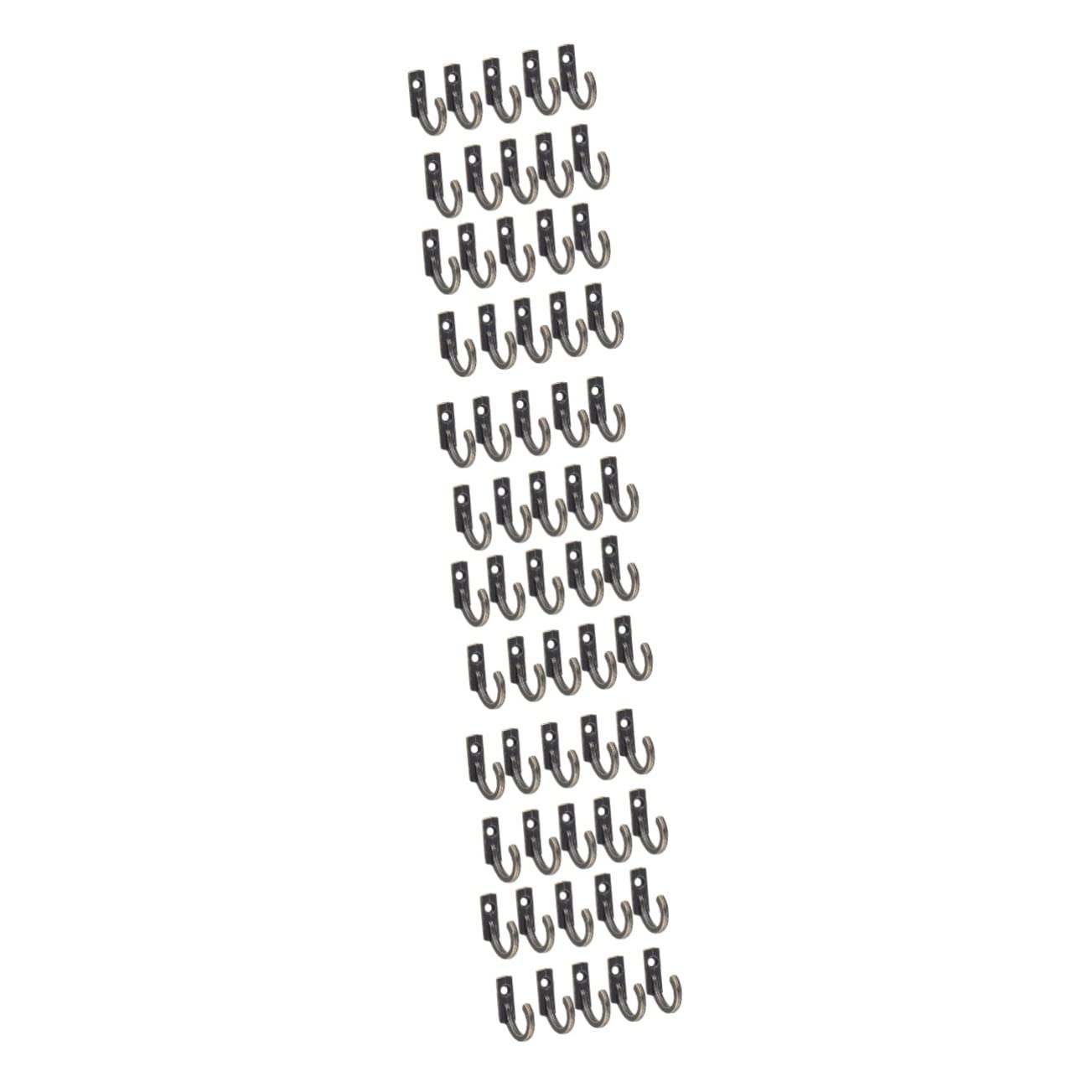 VASDEV 40 ganchos pequeños para toallas, ganchos para percheros, ganchos para llaveros, ganchos para batas, sombreros, llaves, ganchos de pared, ganchos de metal para tela, ganchos para m
