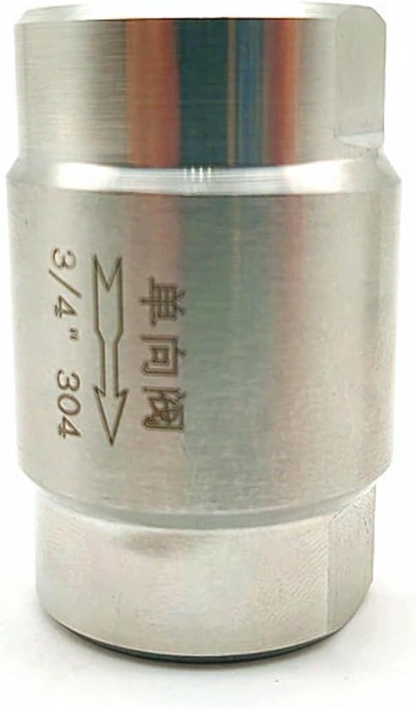 1/8" 1/4" 3/8" 1/2" 3/4" 1" 304 Stainless Steel High Pressure One Way Valve 6.4Mpa Male Thread Check Valve(1")