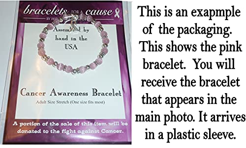 Hidden Hollow Beads Cancer Awareness 6Mm Beaded Stretch Bracelet, Adult Size, Comes Packaged (Leukemia - Orange) #TOP1