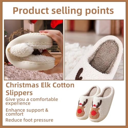 White Ghost Women's Halloween Fuzzy Warm Spooky Cute Fall House Slippers for Men - Outdoor & Indoor3