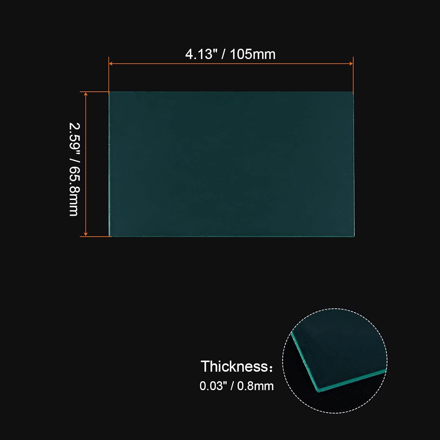 HARFINGTON 10pcs Welding Helmet Outer Cover Lens 4.15"x2.59"x0.03" for Darkening Welding Filter Protective Lens Welding Helmet Accessories, Clear