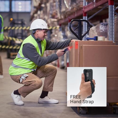 SVANTTO Android Barcode Scanner with Full Size Numeric Keyboard, 1D/2D/QR Handheld PDA, 5000mAh Big Battery Data Terminal Inventory Scanner with 2/3/4G WiFi BT for WMS