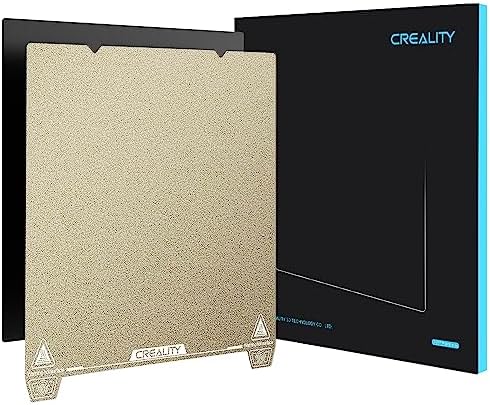 Creality Official Ender 3 S1 Pro Original Build Plate, 235x235mm Texture Surface PEI Sheet Magnetic Removable Flexible Spring Heat Resistance Bed Plate for Ender 3 V3 SE/KE, K1, Ender 3 S1, CR-10 SE