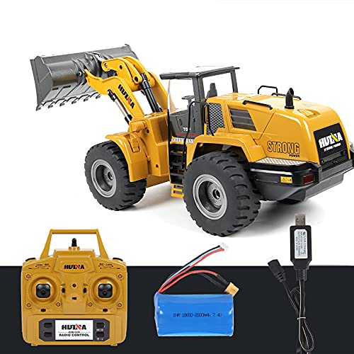 1/14 HUINA Toys 1583 RC Loader Truck 10CH Model Cars Gifts 2.4G Remote Control Car
