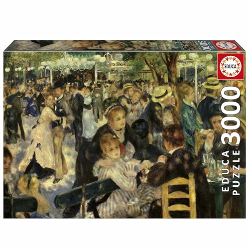 Puzzle EDUCA Danse Au Moulin De La Galette 3000 pièces 120 x 85 cm À partir de - vue 4
