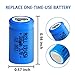 2 Pcs 3.7V Rechargeable Batteries 1/2AA Lithium ion Battery icr14250 300mAh (Flat Top, 0.57 * 0.98inch, Shorter Than AA and AAA