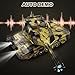 Supdex 1/24 RC Tank -2.4Ghz Remote Control Army Tank with 360°Rotating Turret, Auto Demo, Sound & Smoke & Light, Military Vehicles Model Gift for Boys 6-8