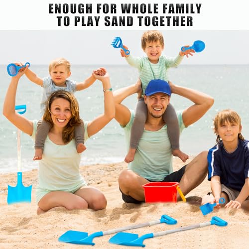 image for POMIKU Sand Shovels for Kids, 7PCS Beach Toys for Boys Girls Age 3 Yea
