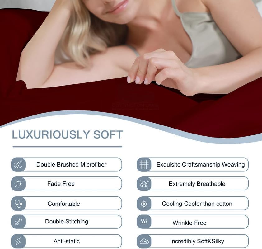 Vista 8 de Juego de sábanas de 72 x 75 pulgadas, tamaño King de 72 x 75 pulgadas, sábanas de microfibra prémium para caravanas, caravanas y remolques de viaje