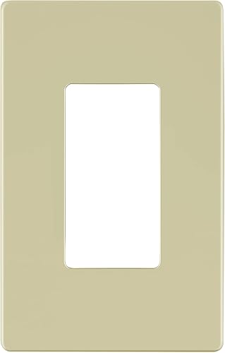 ENERLITES Rêve Collection - Cubierta decorativa de lujo para interruptor de pared, sin tornillos, acabado mate, tamaño mediano de 1 banda, 4.88 x