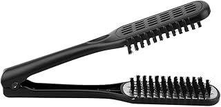 Ceramic Straightening Comb Double Sided Brush Clamp Hair Comb Hairstylig Tool