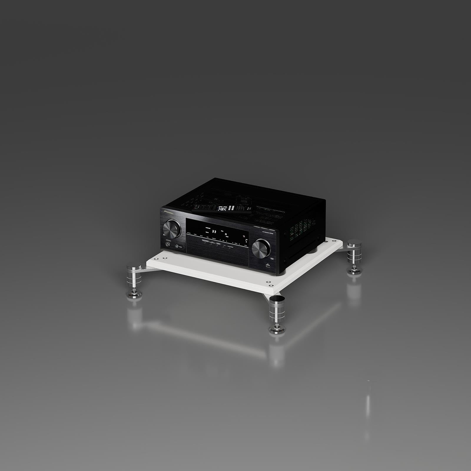 Rack Audio HiFi 1/2/3/4 Livelli, Supporto Amplificatore in Inox 304