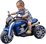 EASY TO RIDE AND CONTROL - This 3-wheel designed motorcycle is smooth and simple to ride for your toddler or young child. Charge the battery according to the included instruction manual, then simply grab the handlebars and step on the foot pedal, and go!
