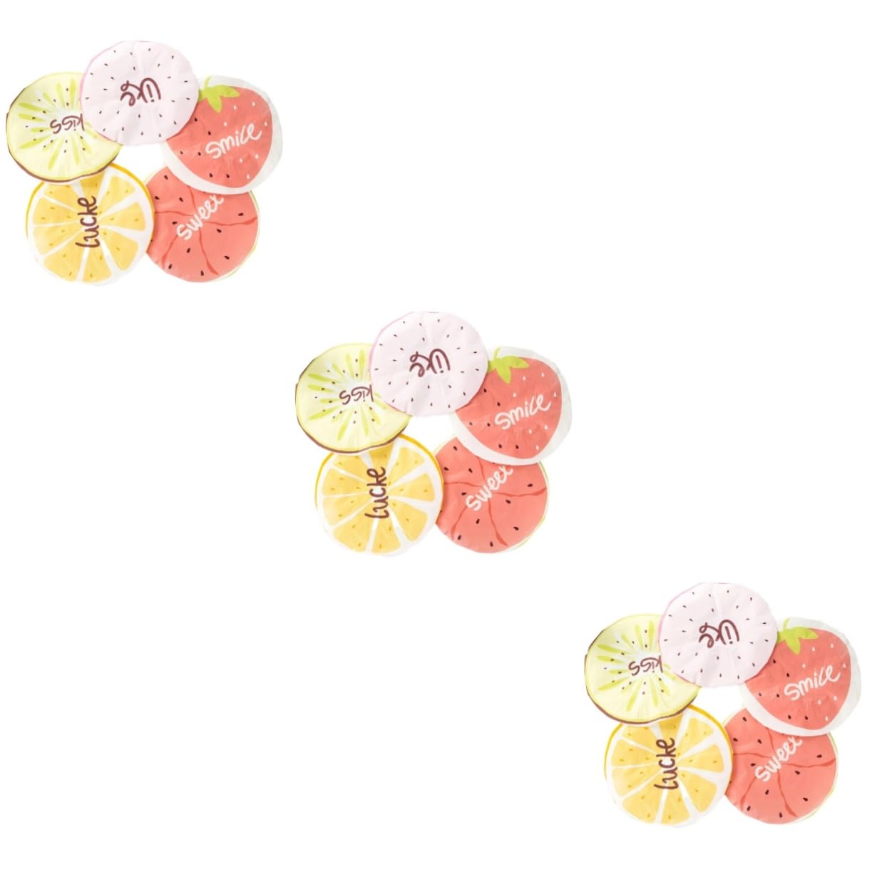 15piezas Gorro De Ducha Para Adultos De Estampados De Frutas De y Reutilizable Para Baño y Spa