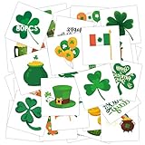 MDDRUIQI 80 Unique Sheets St Patrick's Day Tattoos | St Patricks Day Accessories