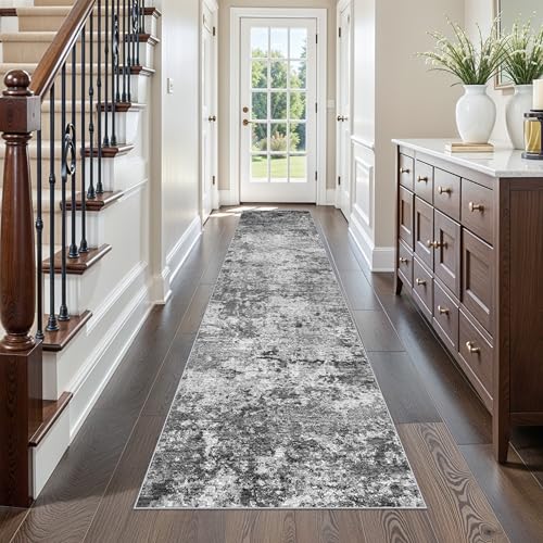Washable Kitchen 2x10 Runner Rug: Non-Slip Low Pile Hallway Runner