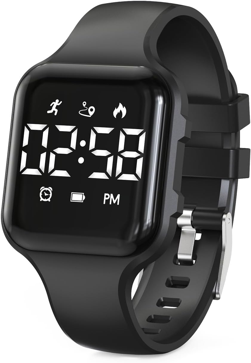 Kids LED Digital Watch, with Pedometer Step Counter, Kuwait Ubuy