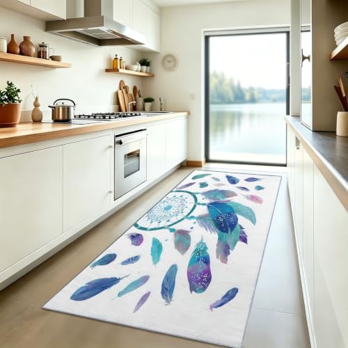 Tapis de couloir lavable en machine antidérapant doux pour cuisine et entrée - 3