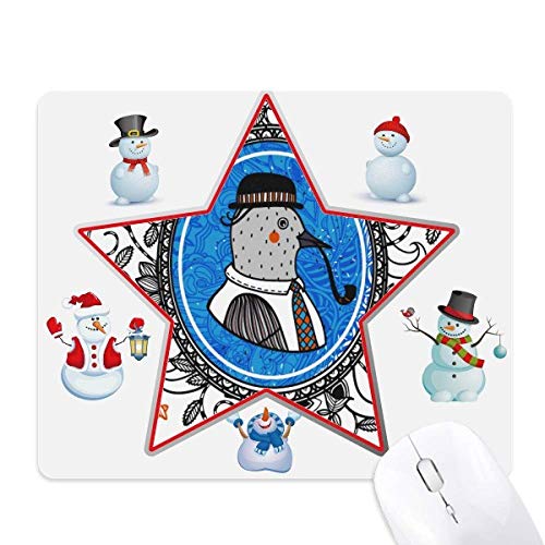 Tapis de souris antidérapant Illustration Noël pour bureau