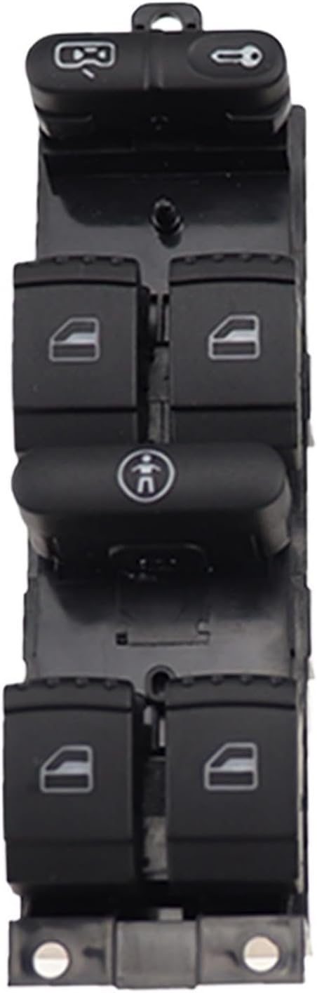 Window Regulator Switch Window Panel Master Control Switch Fit for Golf Fit for Passat B5 Seat Leon Toledo Superb 2000-2004 1J49598 Quick Installation(Aand3xSingle Control)