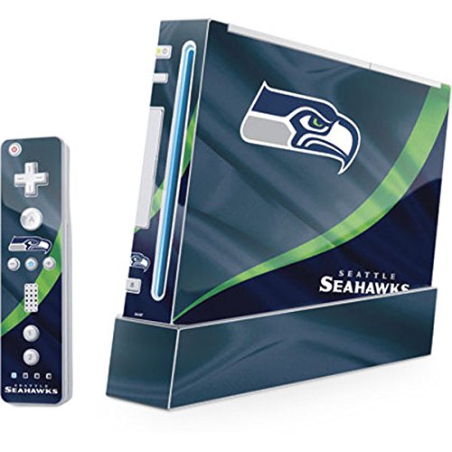 Skinit Decal Gaming Skin Compatible with Wii (Includes 1 Controller) - Officially Licensed NFL Seattle Seahawks Design