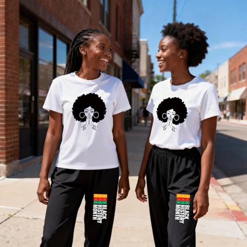 Image of Black History Shirts Black Graphic tees for Men and Women, Magic Fashion Afro American Natural Hair Vintage Melanin T-Shirts