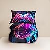 Namoxpa Gamer Comforter Set, Butterfly glaxy 3D Pattern for Kids Teens Adults,Decorative Bedding Comforter Sets with 2 Pillow Shams, Queen Size #4