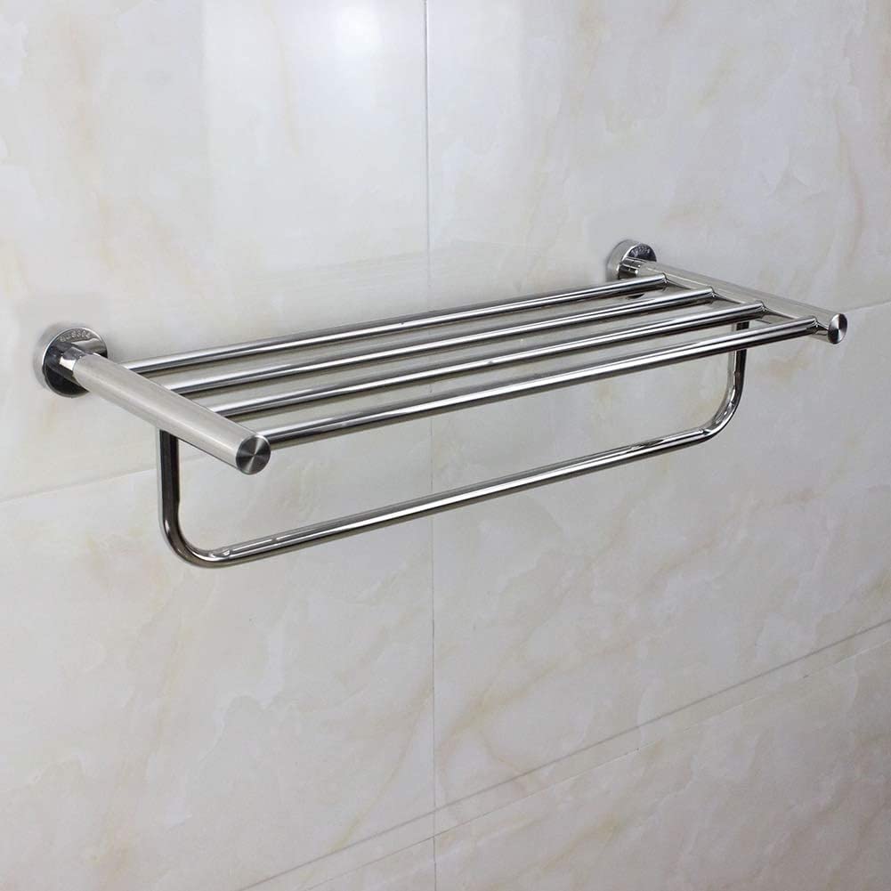 Portasciugamani in acciaio inox 304 da parete, 600 mm/500 mm/400 mm, ideale per cucina, bagno, hotel e servizi igienici