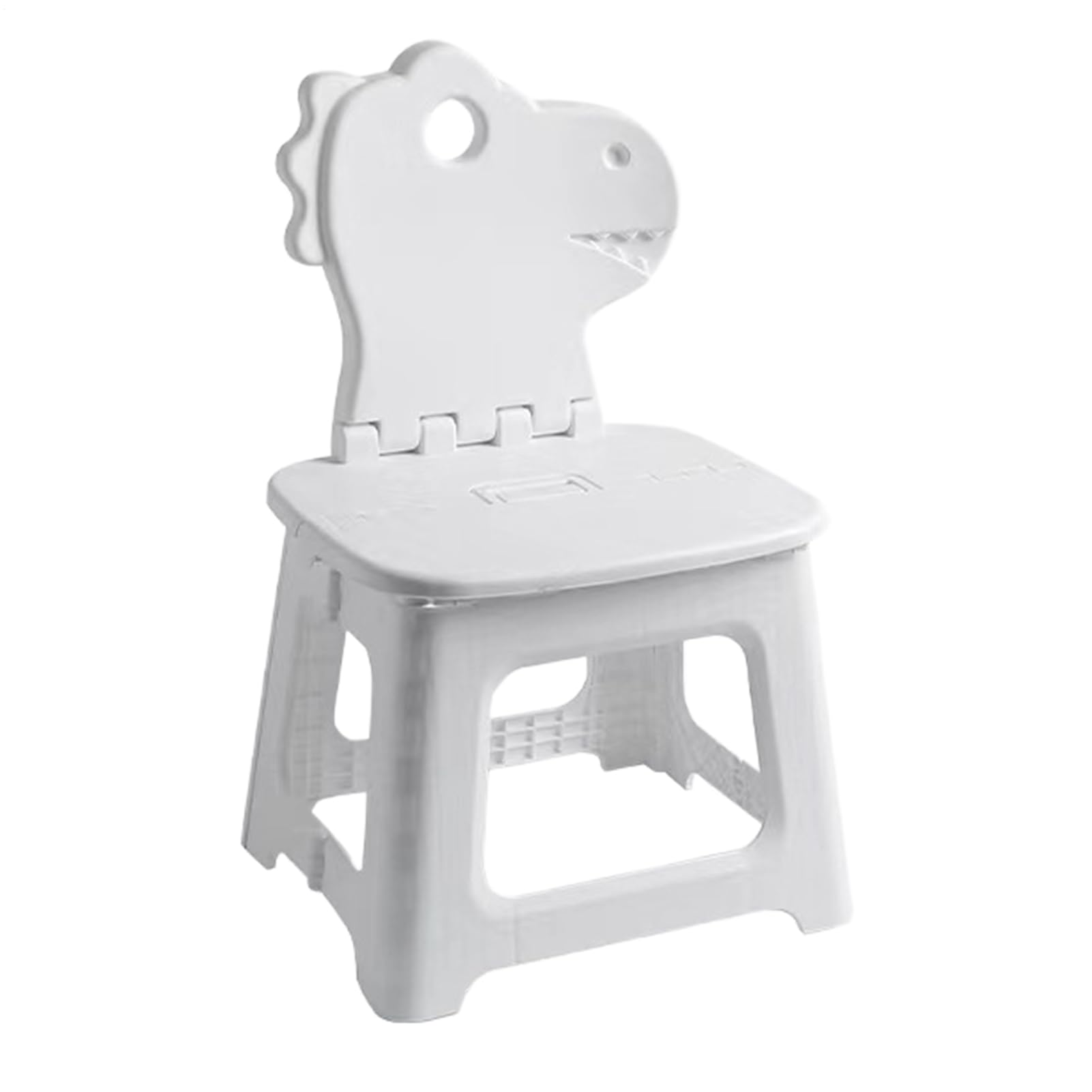 Taburete de Paso Plegable - Silla Plegable de Dinosaurio con Bunny con Respaldo | Muebles de Asiento Espesado Que Cambia la Silla para el baño en el hogar, Picnic de Viaje