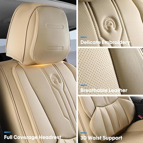 Housse de siège auto Ram beige pour siège avant AOOG - 3